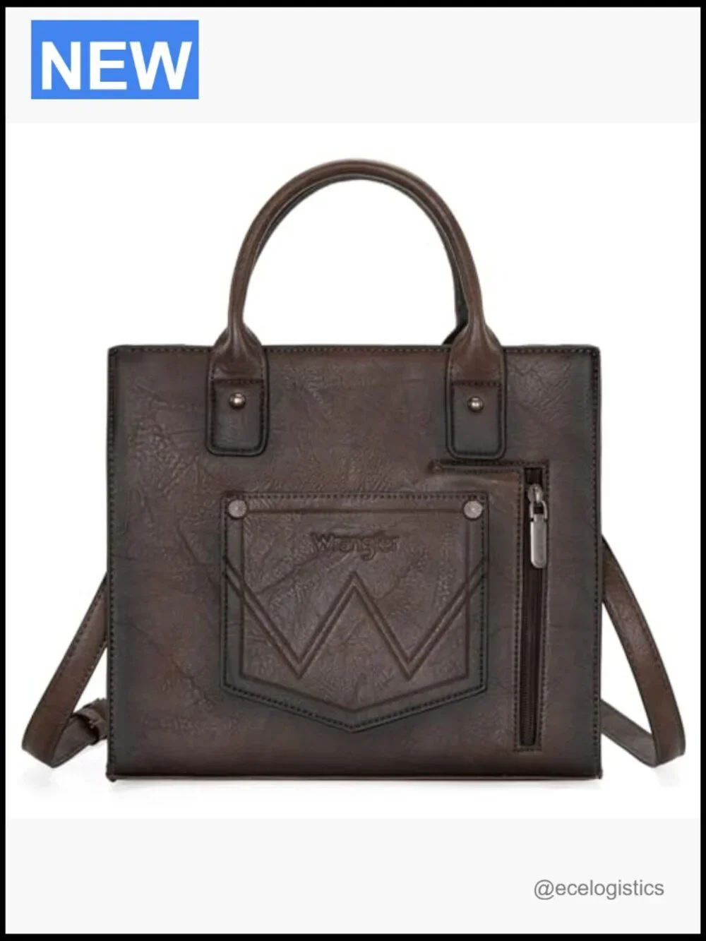 Western Cowhide Hair-on Tote Purse and Wallet Set Satchel